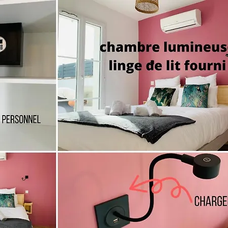 Le Commodore Maison Avec Piscine/parking/wifi/plages 5kms Holiday home