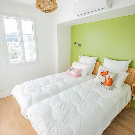 Le Commodore Maison Avec Piscine/parking/wifi/plages 5kms 度假居 莱马特