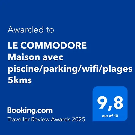 別荘 Le Commodore Maison Avec Piscine/parking/wifi/plages 5kms レ・マトゥ